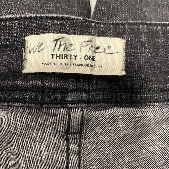 Free People‎ We the Free Wild Child Skinny Jeans Black Size 31 - Picture 5 of 9